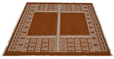 Rust Wool Handwoven Dhurrierugs