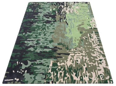 Shades of Green Handmade Rugrugs