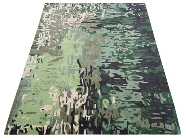 Shades of Green Handmade Rugrugs