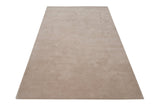 Solid Beige Handmade Rugrugs