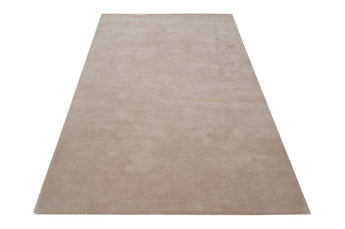 Solid Beige Handmade Rugrugs