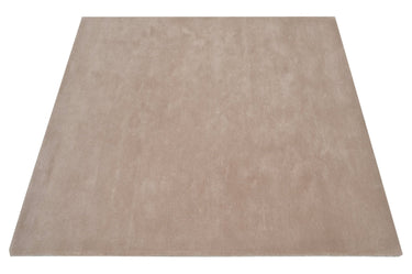 Solid Beige Handmade Rugrugs
