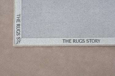 Solid Beige Handmade Rugrugs