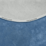 Solid Blue Round Handmade Rugrugs