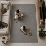 Solid Grey Handmade Rug The Rugs Story