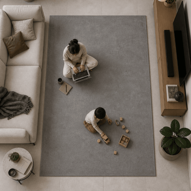 Solid Grey Handmade Rug The Rugs Story