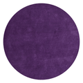 Solid Purple Round Handmade Rug