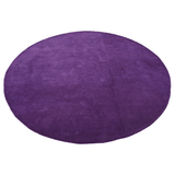 Solid Purple Round Handmade Rug The Rugs Story