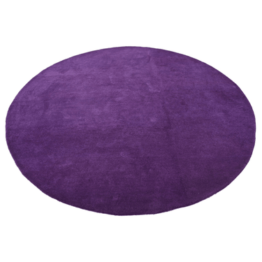 Solid Purple Round Handmade Rug The Rugs Story