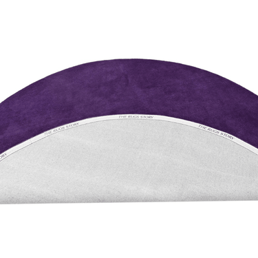 Solid Purple Round Handmade Rug The Rugs Story