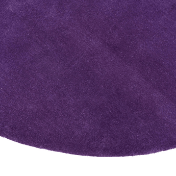 Solid Purple Round Handmade Rug The Rugs Story