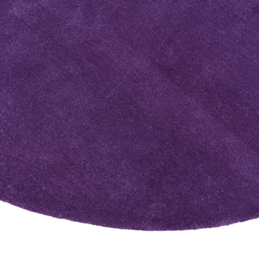 Solid Purple Round Handmade Rug The Rugs Story