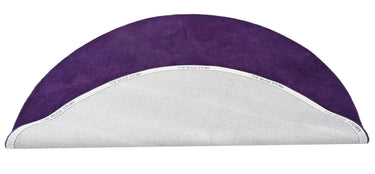 Solid Purple Round Handmade Rugrugs