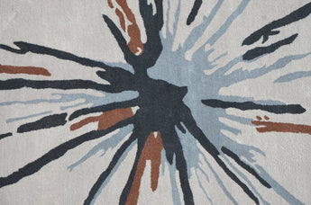 Splatter Round Handmade Rugrugs