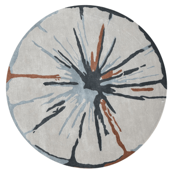 Splatter Round Handmade Rugrugs