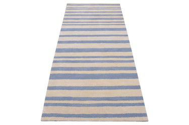 Stripes Wool Handmade Runner Rugrugs