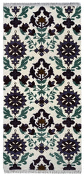 Suzani Handknotted Runner Rug