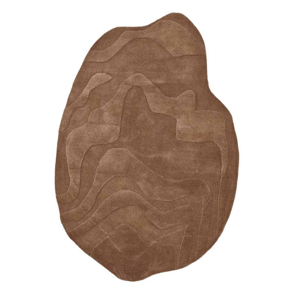 Terrain Brown Handmade Rugrugs