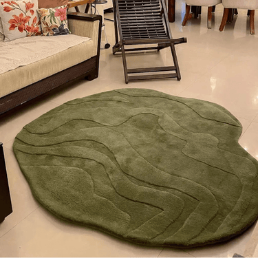 Terrain Green Handmade Rug The Rugs Story