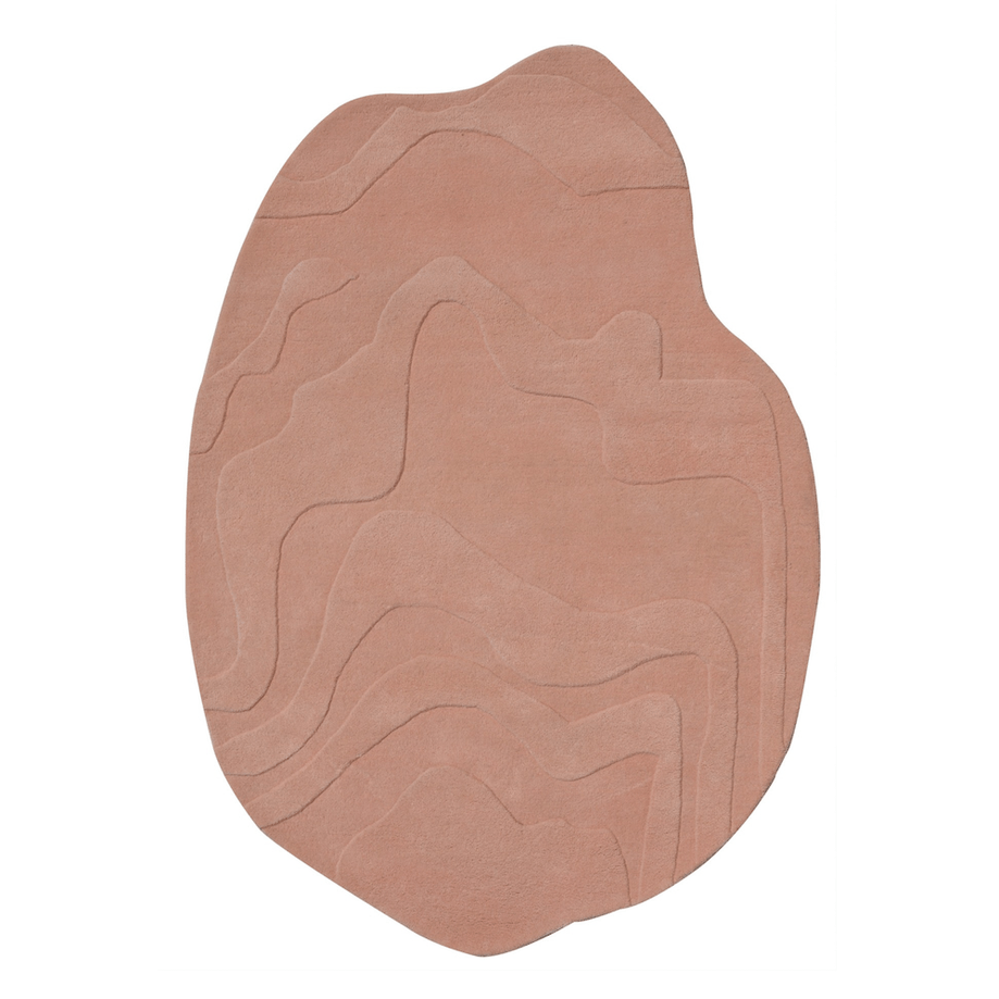 Pink Rug 2d Terrain Pink Handmade Rug I The Rugs Story