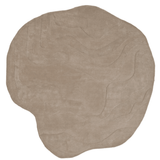 Terrain Round Beige Handmade Rugrugs