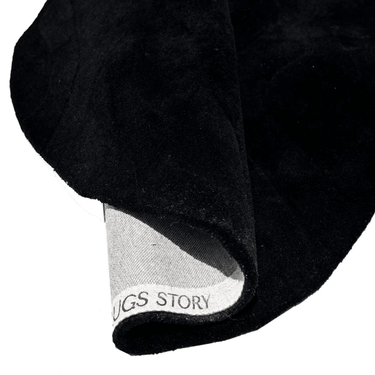 Terrain Round Black Handmade Rug The Rugs Story