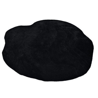 Terrain Round Black Handmade Rug The Rugs Story