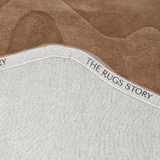 Terrain Round Brown Handmade Rugrugs