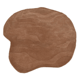 Terrain Round Brown Handmade Rugrugs