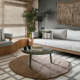Terrain Round Brown Handmade Rugrugs