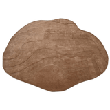 Terrain Round Brown Handmade Rugrugs
