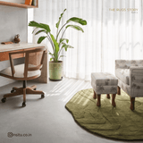 Terrain Round Green Handmade Rugrugs