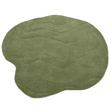 Terrain Round Green Handmade Rugrugs