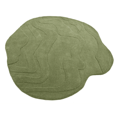 Terrain Round Green Handmade Rugrugs