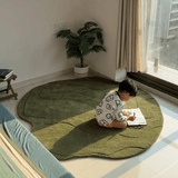 Terrain Round Green Handmade Rugrugs