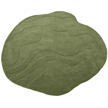 Terrain Round Green Handmade Rugrugs