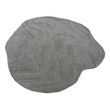 Terrain Round Grey Handmade Rugrugs