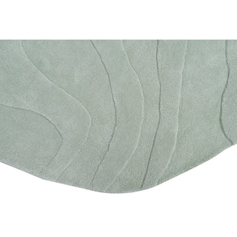 Terrain Round Light Green Handmade Rugrugs
