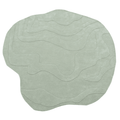 Terrain Round Light Green Handmade Rug