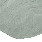 Terrain Round Light Green Handmade Rugrugs