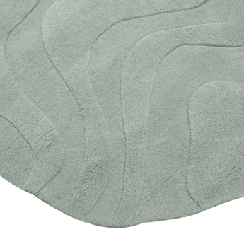 Terrain Round Light Green Handmade Rugrugs