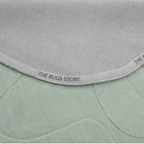 Terrain Round Light Green Handmade Rugrugs