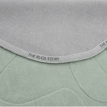 Terrain Round Light Green Handmade Rugrugs