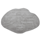 Terrain Round Light Grey Handmade Rugrugs