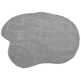 Terrain Round Light Grey Handmade Rugrugs