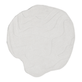 Terrain Round Natural White Handmade Rug