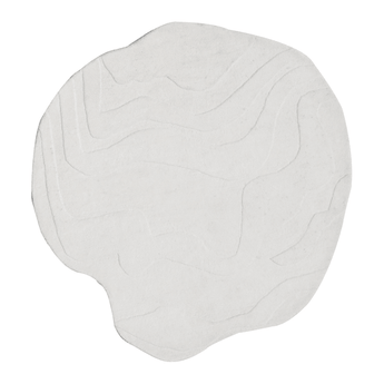 Terrain Round Natural White Handmade Rugrugs