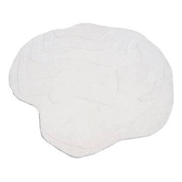 Terrain Round Natural White Handmade Rugrugs