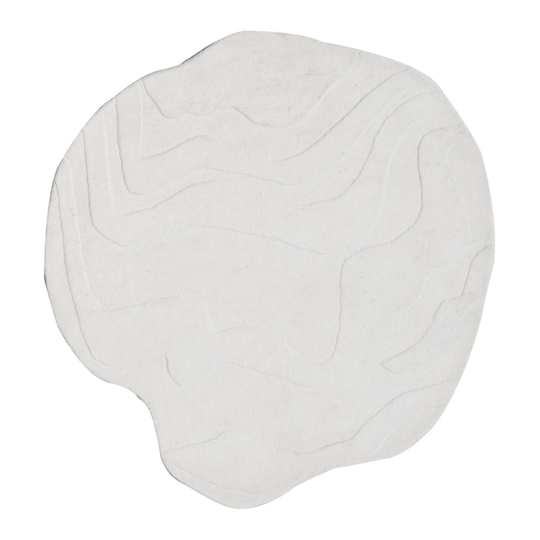 Terrain Round Natural White Handmade Rug The Rugs Story