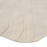 Terrain Round Off White Handmade Rugrugs